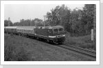 243 035 mit D-Zug nach Berlin in Brieselang Juli 85
